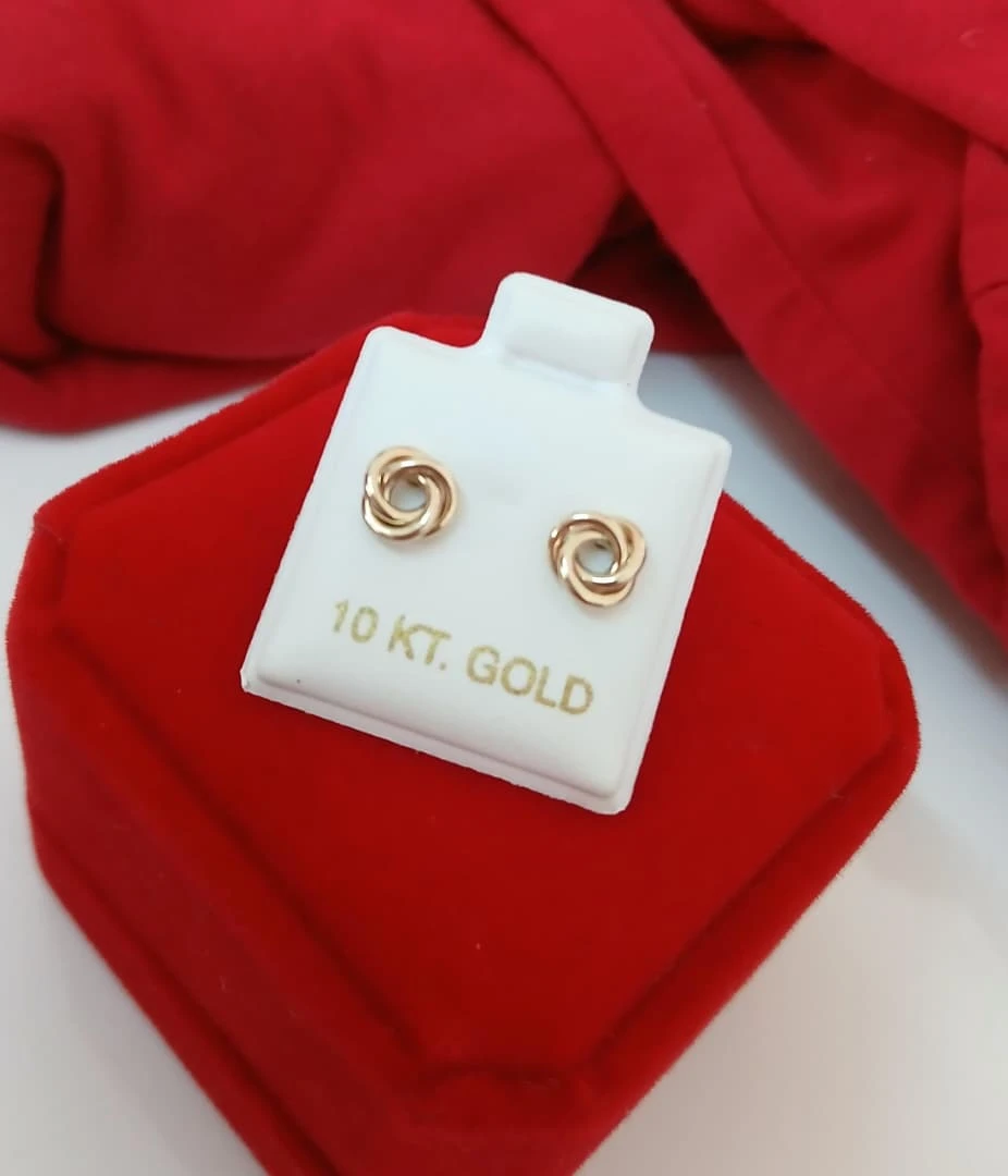 Aretes enrollados pequeños's foto | Joyería Tentación |  BizneCubano