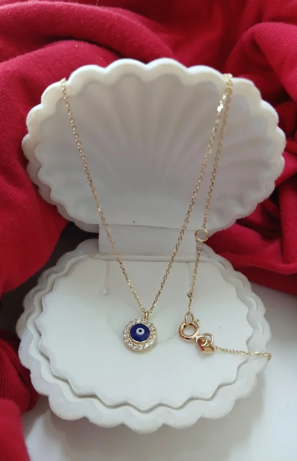 Cadena con dije de ojo turco's foto | Joyería Tentación |  BizneCubano